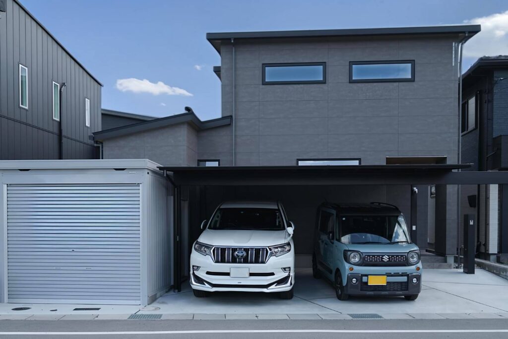 梁延長
かっこいい外構